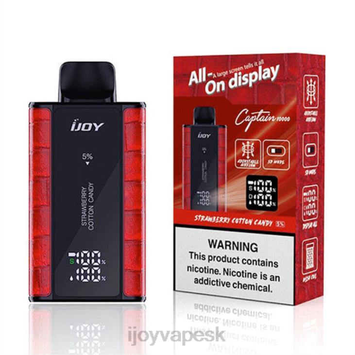 iJOY Vape Review | iJOY Bar Captain jednorazové 8X0295 jahodová cukrová vata